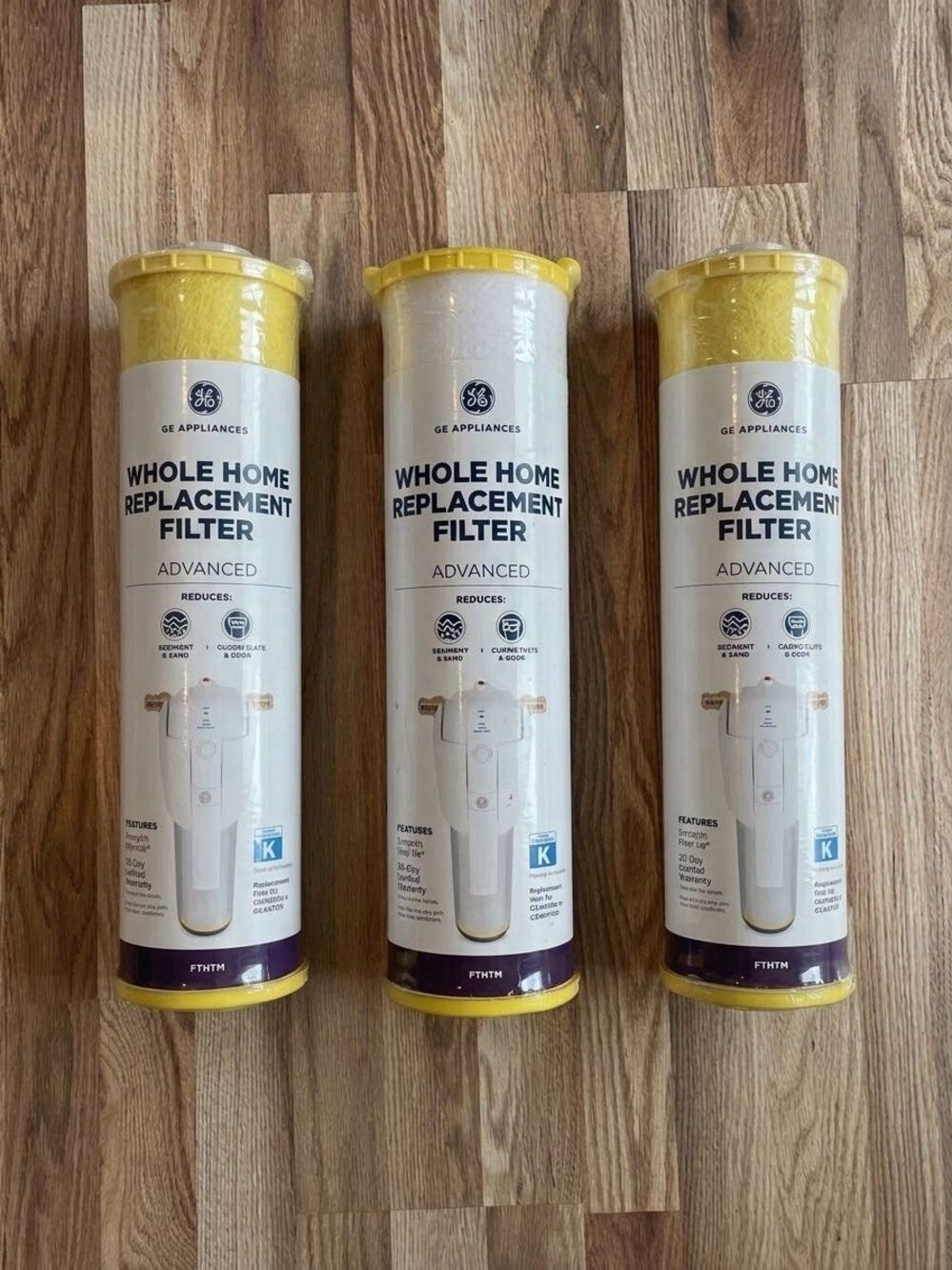 3X GE Oem genuine Whole House Replacement Filter K FTHTM for GXWH50M or GXWH70M